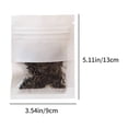thumbnail image 2 of HLONK 100 Pack Small Resealable Bags  Airtight White Kraft Paper Bags with Clear Window  Seed Storage Spice Bag  Small Packaging Bags for Storage Sample Bags Heat Sealable Bags, 2 of 8