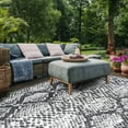 thumbnail image 3 of SAFAVIEH Courtyard Alphonse Animal Indoor/Outdoor Area Rug, Grey/Black, 9' x 12', 3 of 7
