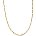 thumbnail image 2 of 14K Yellow Gold Polished Fancy Link Necklace - 31.5"- Made In Italy Chain, 2 of 7