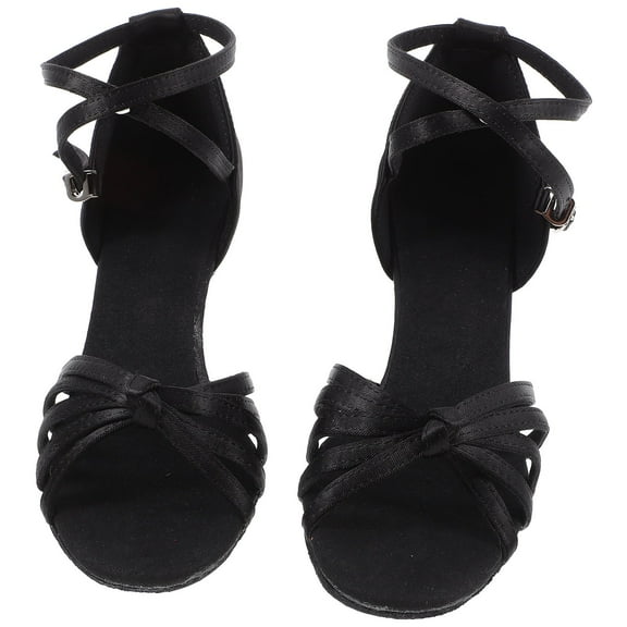 Amosfun 1 Pair of Latin Performance Practice Footwear in for Women with Knotted Strap Style