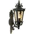 thumbnail image 2 of John Timberland Casa Marseille Vintage Rustic Outdoor Wall Light Fixture Veranda Bronze Scroll 22" Champagne Hammered Glass for Post Exterior Barn, 2 of 6