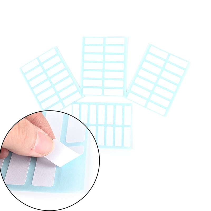 12Sheets Self Adhesive Sticky White Label Writable Name Stickers Blank Note CACA