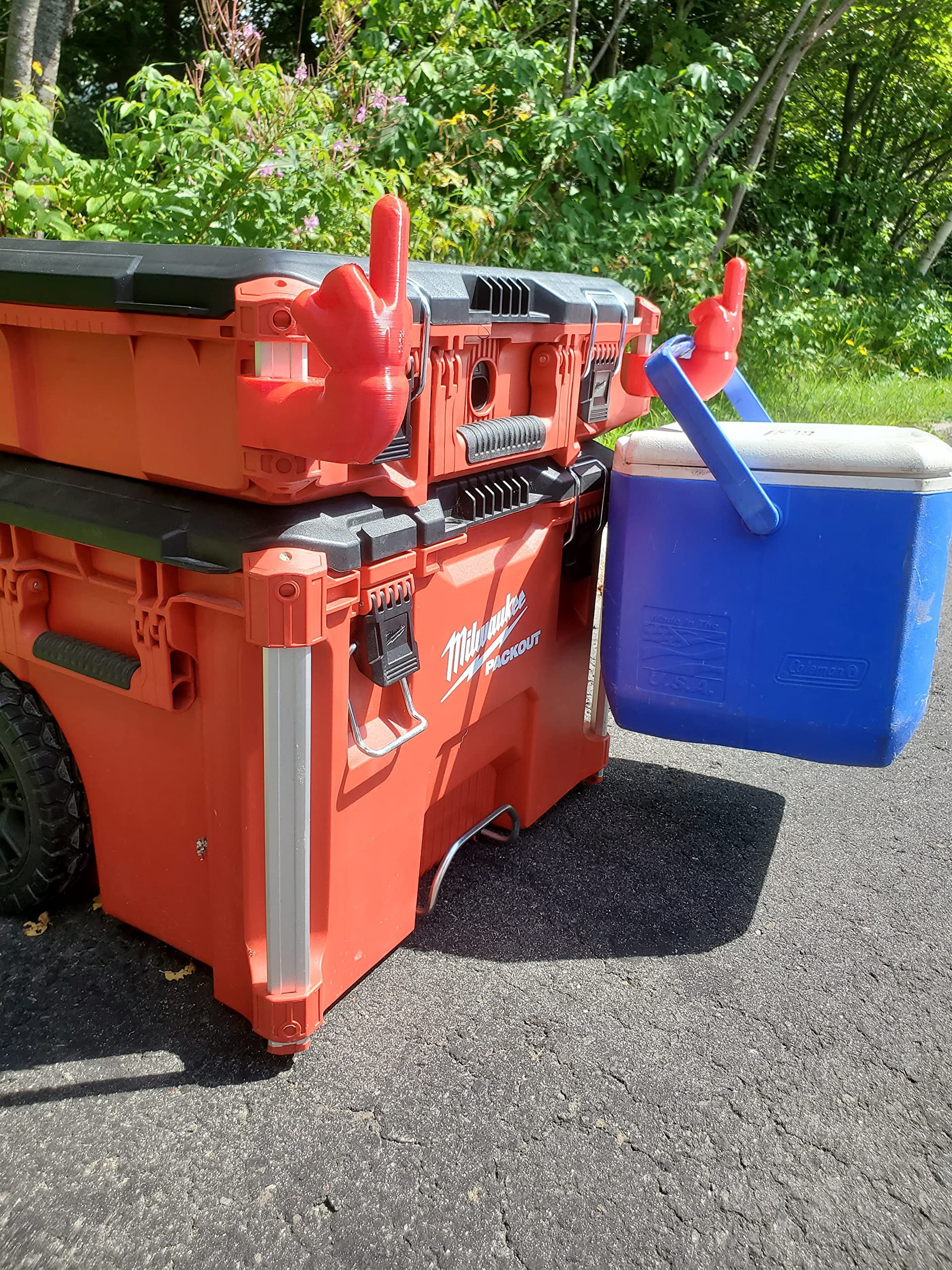 accessory for milwaukee packout tool box (hand support) (Hand)