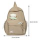 thumbnail image 1 of Mochila escolar coreana para estudiantes, mochilas escolares blancas florales para chicas adolescentes, mochila bonita para mujer, bolsa para libros de marca, mochila de nailon Fivean unisex, 1 of 2