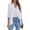 White, variant on Zeagoo Women's Open Front 3/4 Sleeve Draped Ruffles Knit Cardigan