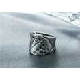 thumbnail image 2 of K-KED Mens Biker Casino Lucky Poker Ring Delicate Jewelry Men Stainless Steel Size 7-15-9-Silver, 2 of 6