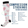 thumbnail image 2 of FORMRS Womens Knee High Socks Casual Long Thick Travel Daily Wear, 1 Pair, Hand Drawn Hearts, 2 of 6