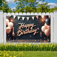 thumbnail image 4 of Yatrandify Colorful Balloons Happy Birthday Banner Champagne Celebration Backdrop for Birthday Party Indoor Decoration, 4 of 7