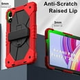 thumbnail image 4 of FIEWESEY for Xiaomi Redmi Pad Pro 12.1"/Xiaomi Poco Pad 12.1" Case with with Kickstand/Hand Strap/Rotating/Shoulder Strap (Red/Black), 4 of 8