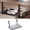 Black, variant on Under Desk Cable Management Tray No Drill Steel Desk Cable Organizers Storage Shelf (Black - Small)