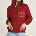 thumbnail image 1 of Pntutb Mujeres Casual Impreso Pullover Manga Larga Con Capucha Bolsillo Blusa Tops Sudaderas Liquidación Pntutb Pntutb-1386, 1 of 6
