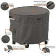 thumbnail image 3 of Classic Accessories Ravenna® Round Ottoman/Patio Table Cover - Water Resistant Outdoor Furniture Cover, 30"DIA x 25"H, Medium, Espresso, 3 of 18