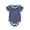 a-Blue298, variant on Boys Girls Baby Jumpsuit Unisex Short Sleeve Crewneck Ribbed Knit Bodysuit With Contrast Trim Snap Closure For Infant Daily Layering Wear$
