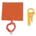 thumbnail image 2 of Electric Heating Mat, Portable 250 Degrees Celsius  Maximum Working Temperature Silicone Rubber High Heat Transfer Efficiency Electric Heating Pad  For Iatrical Products, 2 of 8