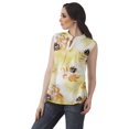 thumbnail image 3 of Moomaya Printed Mandarin Collar Tunic Sleeveless Casual Tank Top Summer Wear, 3 of 6