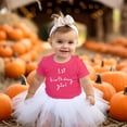 thumbnail image 3 of Girls 1st Birthday Shirt Heart Birthday Girl Shirt for Baby Girls One Year Old Retro Birthday Vintage Pink Shirt 12 Months, 3 of 5