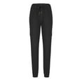 thumbnail image 2 of YLSDY Mens Casual Joggers Pants - Cotton Drawstring Chino Cargo Pants Hiking Outdoor Twill Track Jogging Sweatpants Pants Black XXXXL, 2 of 5