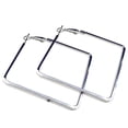 Bouanq Earrings for Women Stainless Steel Geometric Big Hoop Earring