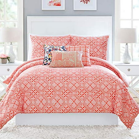 Vera Bradley Cuban Tiles Comforter Full Queen Coral Walmart Canada