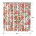thumbnail image 5 of Pioneer Flower Floral Print Pattern Shower Curtain 72"x72" ,Bathroom Decorative Shower Curtains Set with 12 Hooks,Modern Waterproof Washable Shower Curtain, 5 of 6