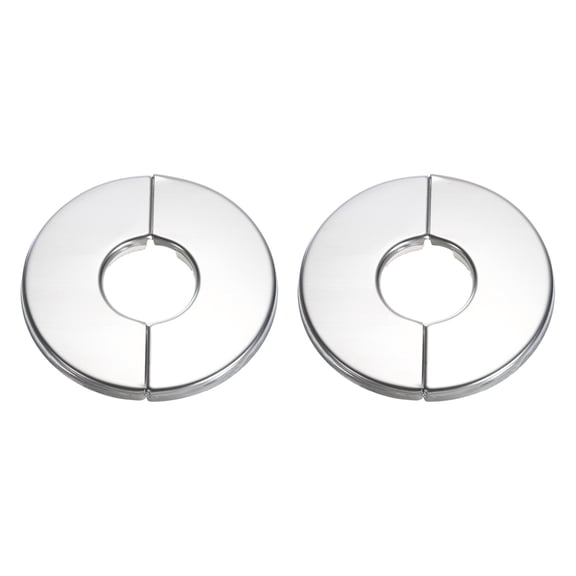 Wall Split Flange, 201 Stainless Steel Round Escutcheon Plate for 22mm Diameter Pipe, 2 Pack