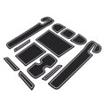 thumbnail image 3 of Center Console Mat, Anti Slip Door Pocket Liners Black White  For Maintenance Replacement For  Swift 2018-2020, 3 of 8