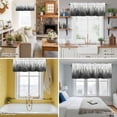 thumbnail image 5 of Vintage Forest Grey, Kitchen Curtain Valances for Windows Farmhouse Short Curtains, Modern Gradient Aesthetics Color Decor Rod Pocket Valance Curtain for Bedroom Cafe Living Room, 5 of 8