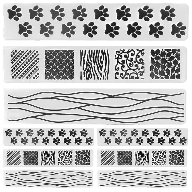 Plastic Embossing Folders,9Pcs Plastic Embossing Folders Embossing Template Scrapbooking Embossing Folders Ultimate Comfort