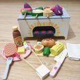 thumbnail image 1 of BBQ Simulation Set Picnic Oven Children‘s House Wooden Kitchenware Toys, 1 of 6