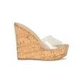 thumbnail image 2 of Women Transparent Open Toe Platform Wedge Heel Slide Mule Sandal 18994, 2 of 6