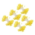 thumbnail image 1 of Uxcell 5mm Dobles Cabezas Estambre de Flor, Pistilo de Flor de Lavanda Artificial Mate para Decoración Navideña DIY, Amarillo 450 Pcs, 1 of 5