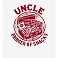 thumbnail image 4 of Uncle Bringer Of Snacks Adult White Crew Neck Short Sleeve Tee-XL, 4 of 4