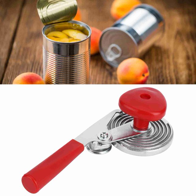 Scelleuse Manuelle, Dispositif de Fente Argent + Rouge, Durable et Portable pour Mise en Conserve Manuelle