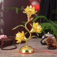 thumbnail image 4 of Lotus Lantern - Colorful Plug-in for Temple and Home Wear Resistant Acrylic Hardware Plastic Leaves and Flowers, 4 of 5