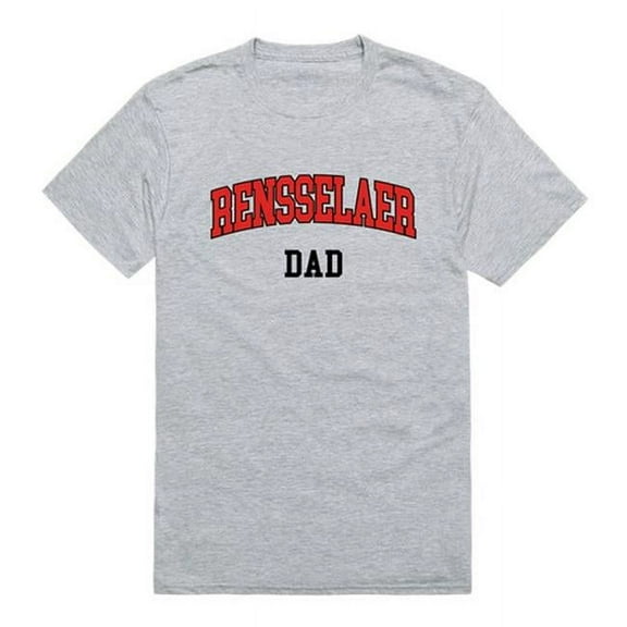 W Republic 548-367-HGY-01 Rensselaer Polytechnic Institute Mens College Dad T-Shirt, Heather Gray - Small