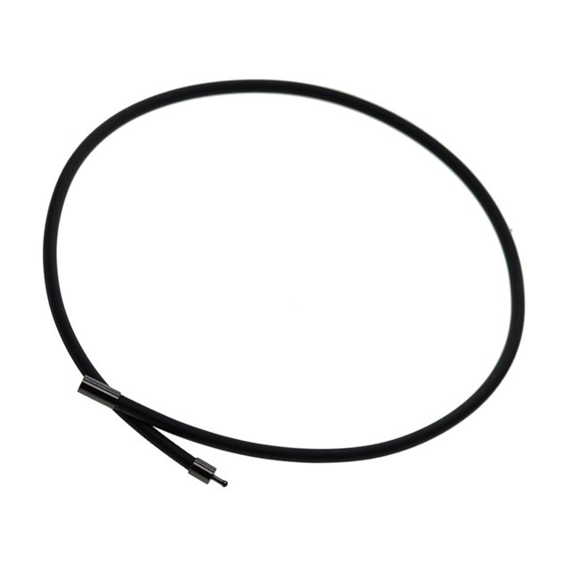 Collar de anteojos Collar de Goma 45/50/55/60 Cm con Collar de Hebilla a Fornituras de Joyería - Negro, 50cm 50cm Magideal Collar de anteojos