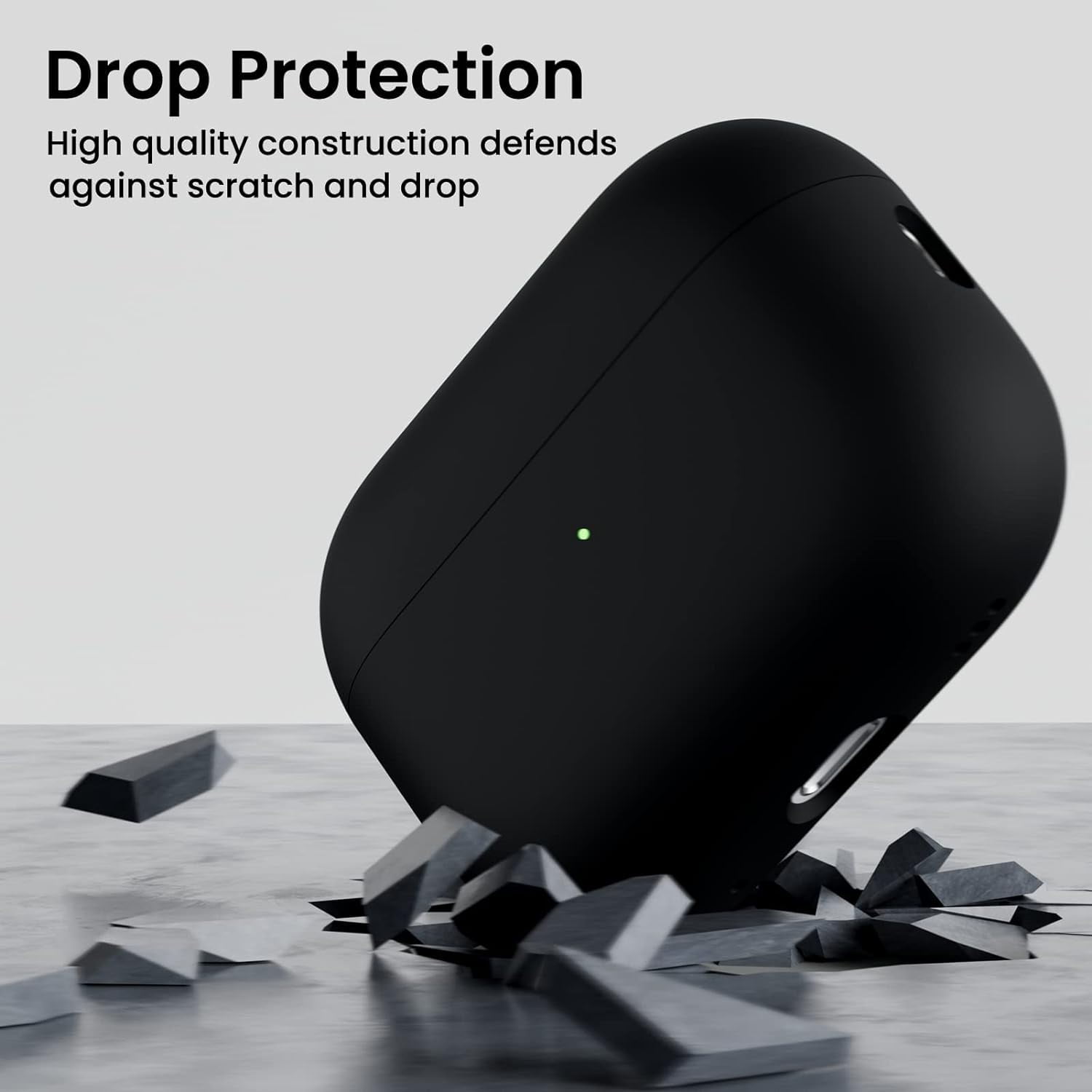 Airpods Pro 2 Case Cover with Incase Lanyard Soft Silicone Protective Shell for Apple AirPods Pro 2nd Generation Case 2022 with Visible Front LED