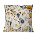 thumbnail image 3 of Designart "Pristine Nordic Floral Sophistication" Floral Printed Throw Pillow, 3 of 5