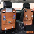 thumbnail image 2 of 1 Pce/2 Pcs Tapis de Protection pour Siège Arrière de Voiture, Sac de Rangement en Cuir PU, 2 of 4