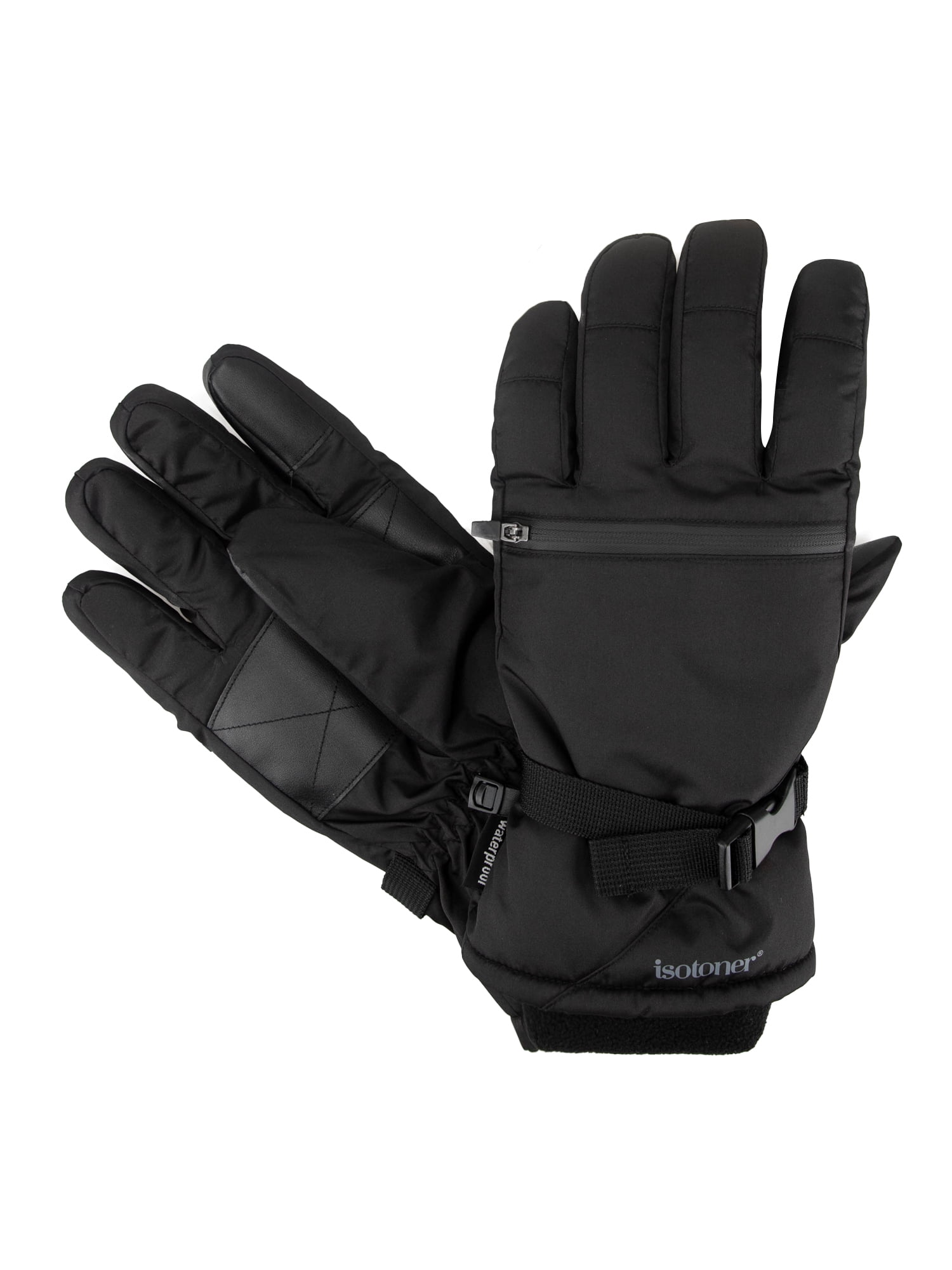 Isotoner Women's Extended Cuff Waterproof Ski Gloves