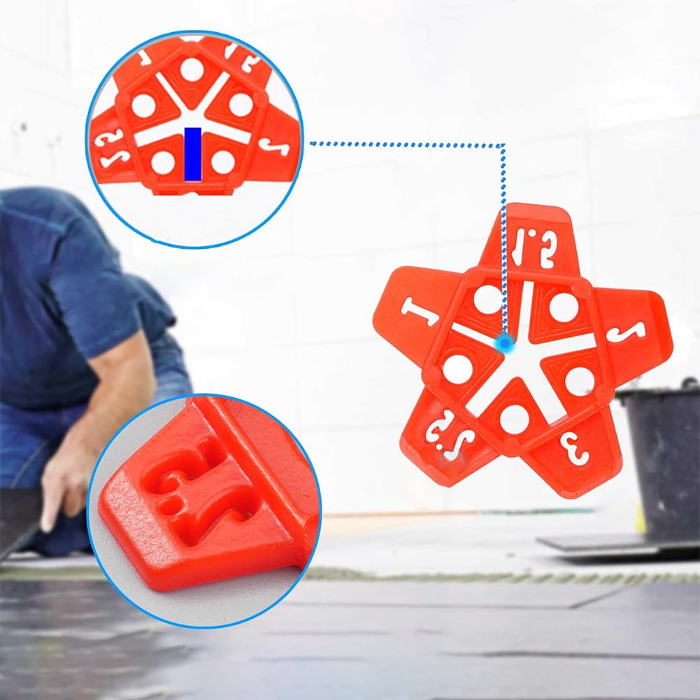 Tile Spacers 300Pcs Reusable Horseshoe U Shape Plastic Shims Upgraded 5 In 1 Fangkenuo