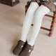thumbnail image 4 of Cowsor Toddler Baby Girls Winter Fleece Lined Leggings Knit Thick Warm Full Length Tights Basic Velvet Pants, 4 of 7