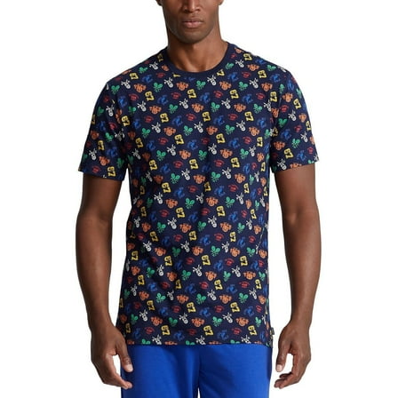 Polo Ralph Lauren Men's Short Sleeve Sleep Shirt Blue L B4HP