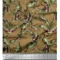 thumbnail image 1 of Soimoi polyester Crepe Fabric Leaves & Texture Decor Fabric Printed Yard 52 Inch Wide, 1 of 2