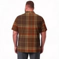 thumbnail image 4 of Big and Tall Mens polo shirts Quick Dry Breathable Golf Polos for Men Business Casual Men Polo Shirts Plaid Summer Classis Relaxed Fit Short Sleeve Golf Shirts Coffee 3XL, 4 of 5