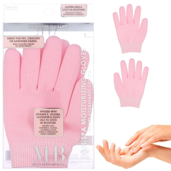 Gel Spa Moisturizing Gloves - 1 Pair Spa Gloves Infused with Essential Oils to Soften Skin & Lock in Moisture | Gel Gloves for Dry, Cracked Hands