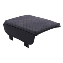 Armrest Cover Pad for 2020-2023 Chevy Silverado and GMC Sierra, Full Console with Bucket Seat, Black PVC, Long-lasting Protection