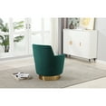 thumbnail image 5 of Comfy Round Chair With Swivel Base - Velvet Upholstery, Construction ( () High Sponge Cushion, Easy Fabric, 5 of 6