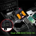 thumbnail image 4 of Inversor De Corriente Para Coche De 12-220V, Usb Dual, 4000W Máx., Convertidor De Voltaje Automático, Carga Rápida Con Pantalla Led De Batería Para Camping Vocacional Sweethay VI004209-00, 4 of 7