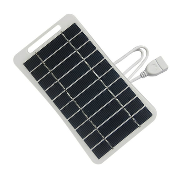 Compact USB Solar Power Charger Panel 2W 5V Solar Panel Charger for Outdoor Cooling Devices and Lighting Gadgets